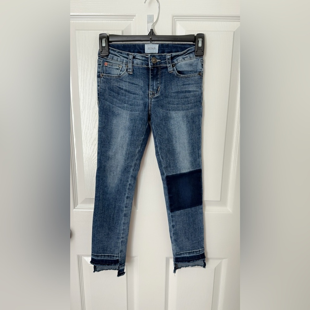 Hudson Jeans Girls Distressed Blue Skinny Jeans